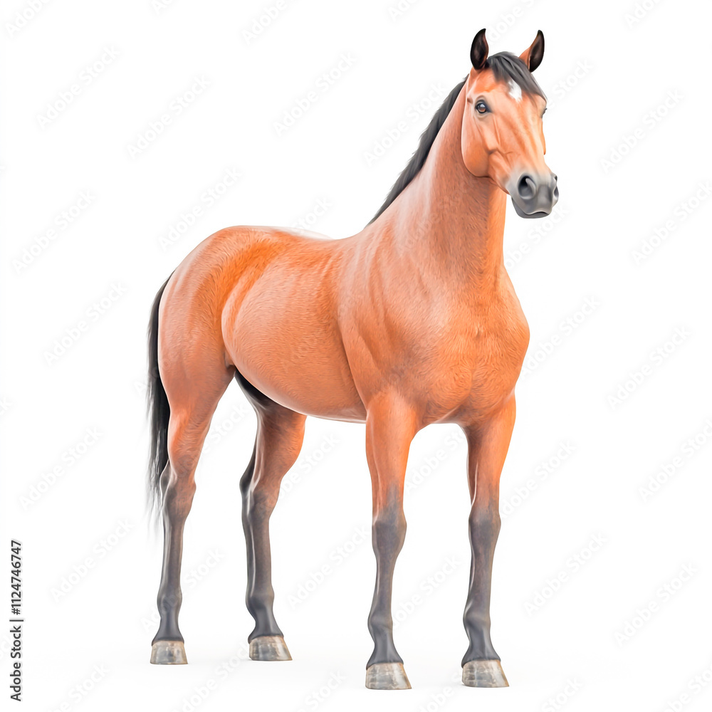 Obraz premium horse isolated on white background