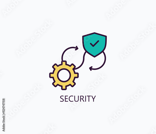 Security Vector, Icon Or Logo Sign Symbol Illustration 