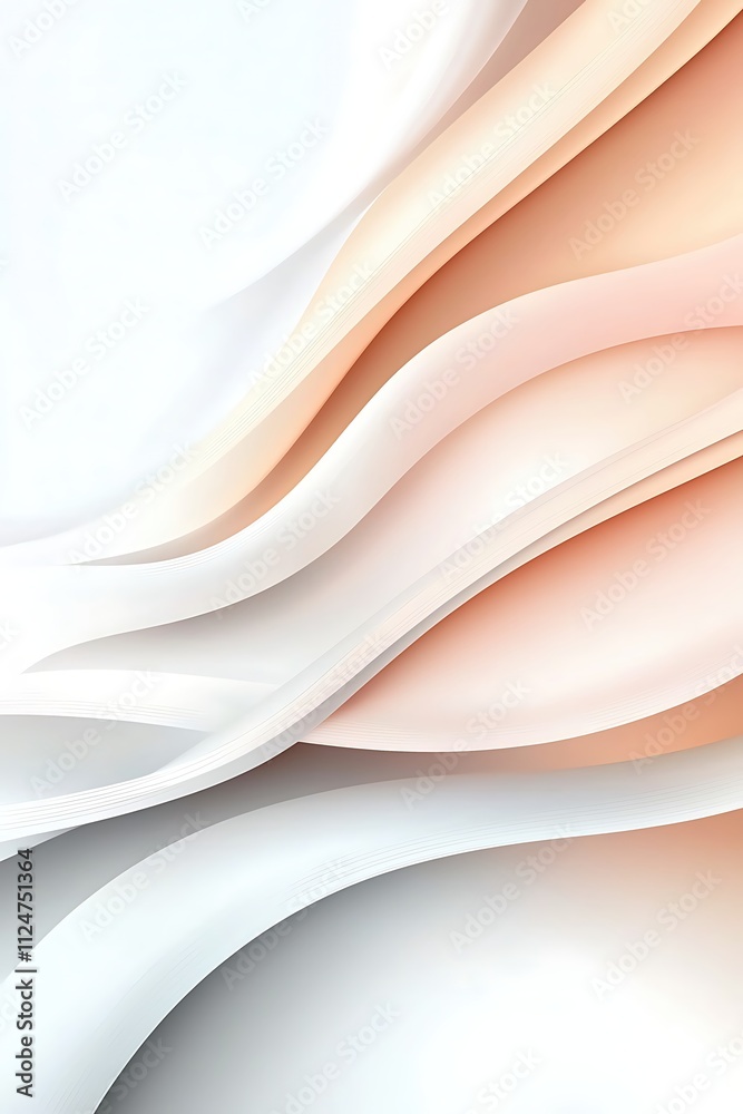 Fototapeta premium A white and orange background with a wave pattern