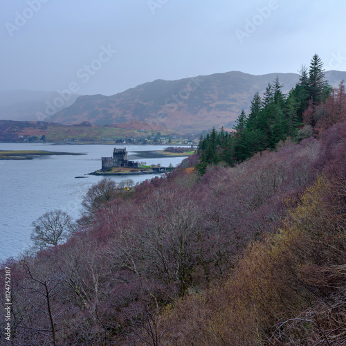 View of Eilean Donan Castle, Dornie, Kyle of Lochalsh photo