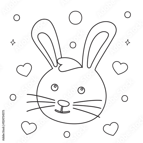 Easter coloring page for kids