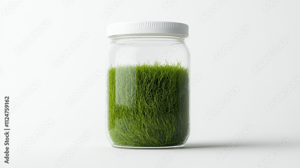 Fresh Green Grass in a Transparent Jar Displaying Nature's Simplicity and Beauty, Perfect for Eco-Themed Projects, Gardening, and Organic Lifestyle Inspirations Fresh Green Grass in a Transparent Jar Displaying Nature's Simplicity and Beauty, Perfect for Eco-Themed Projects, Gardening, and Organic Lifestyle Inspirations