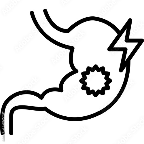 Abdominal pain Icon