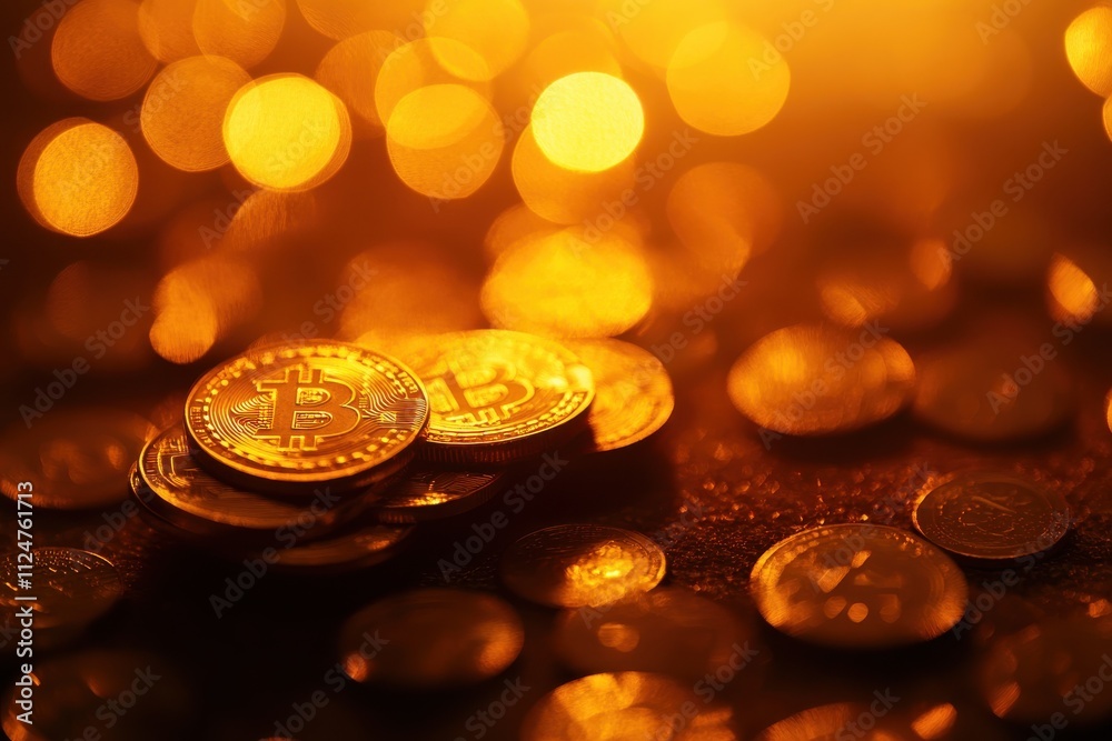 Golden coins financial growth stock market chart economic analysis, cryptocurrency Golden coins financial growth stock market chart economic analysis, cryptocurrency