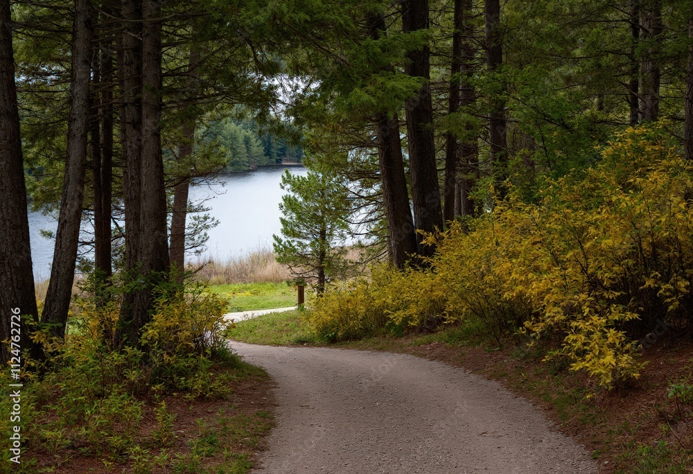 Obraz premium road in the forest