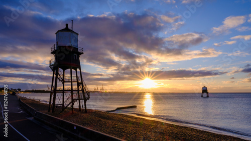 Sunrise on Dovercourt Beacon, Harwich, Essex
