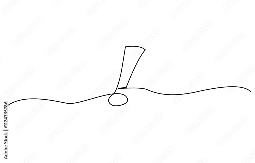 Exclamation point. One line continuous exclamation point. Line art, Continuous one line drawing, Dangerous sign line continuous drawing vector, Exclamation mark one line drawing. Exclamation point. One line continuous exclamation point. Line art, Continuous one line drawing, Dangerous sign line continuous drawing vector, Exclamation mark one line drawing.