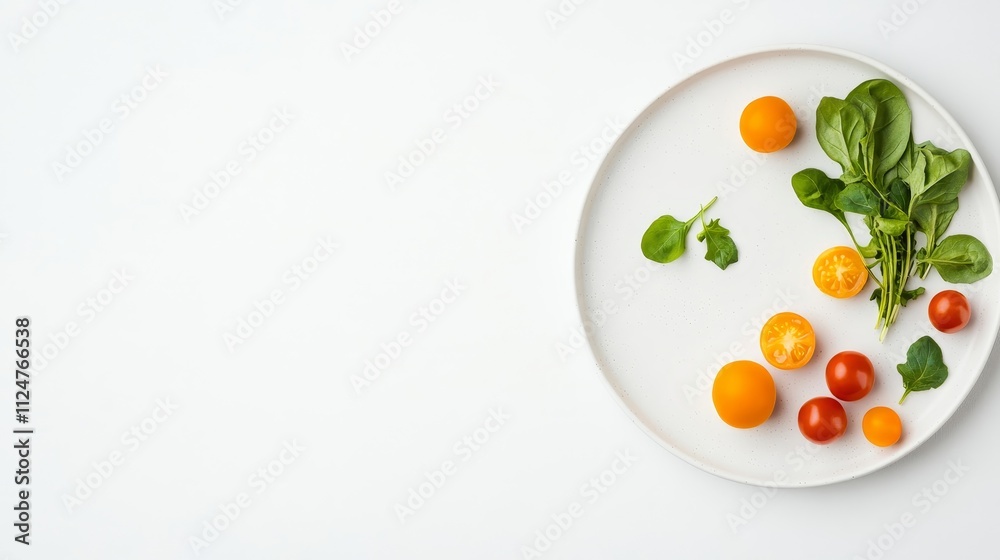 Fresh and Vibrant Assorted Fruits and Green Leaves Arranged Artistically on a Minimalist White Plate Capturing the Essence of Healthy Eating and Colorful Ingredients Fresh and Vibrant Assorted Fruits and Green Leaves Arranged Artistically on a Minimalist White Plate Capturing the Essence of Healthy Eating and Colorful Ingredients