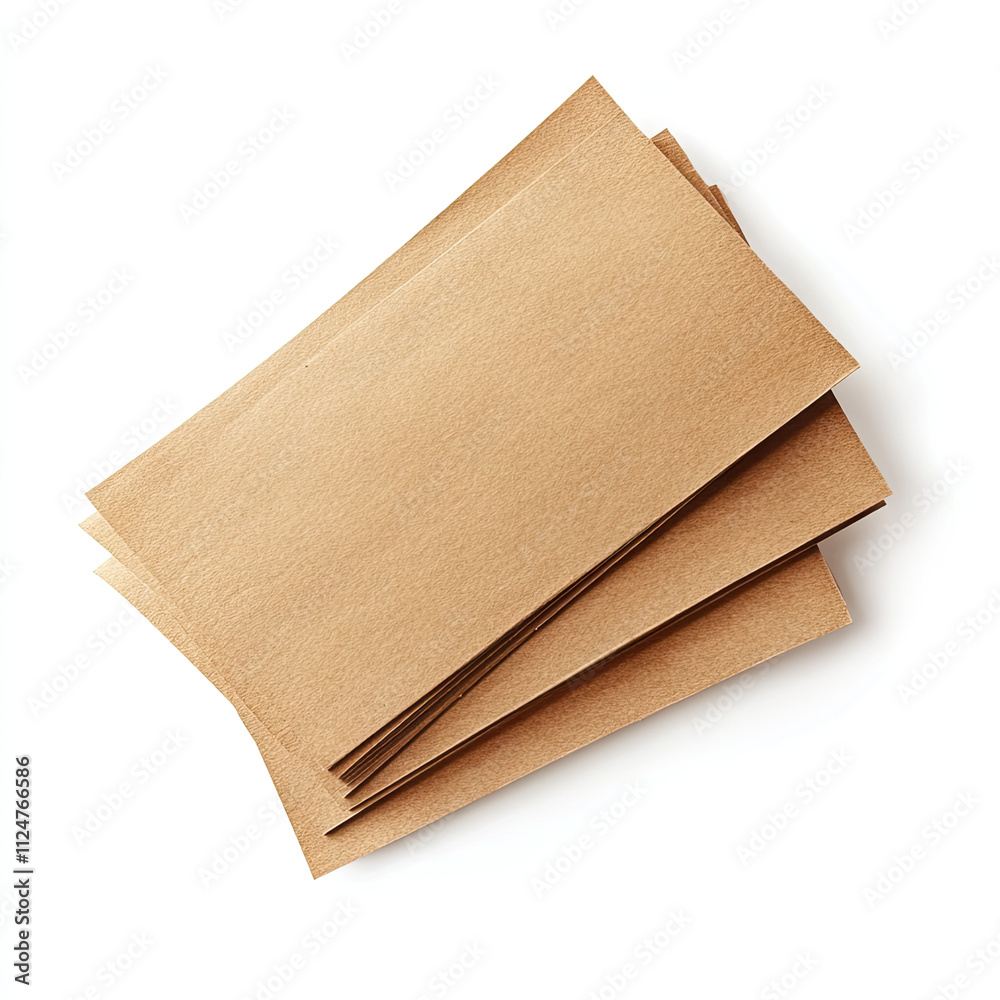 A stack of brown kraft paper envelopes A stack of brown kraft paper envelopes