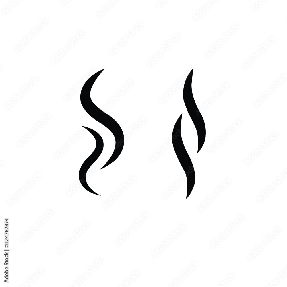 Smoke puff vector icon set illustration isolated on white background. Smoke puff. Smoke puff vector icon set illustration isolated on white background. Smoke puff.