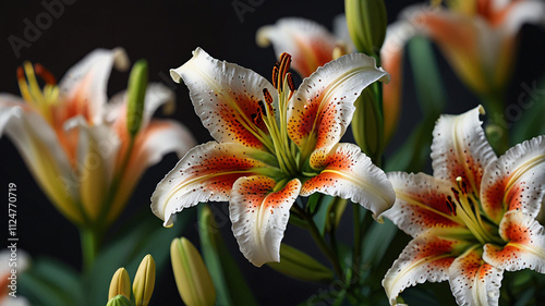 Lily Flowers in the garden