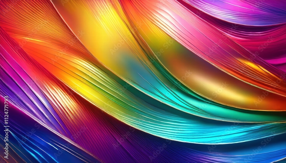 Abstract Rainbow Swirls:  A vibrant and dynamic abstract background of swirling, iridescent colors.  The colors blend and flow into each other, creating a mesmerizing and energetic visual.