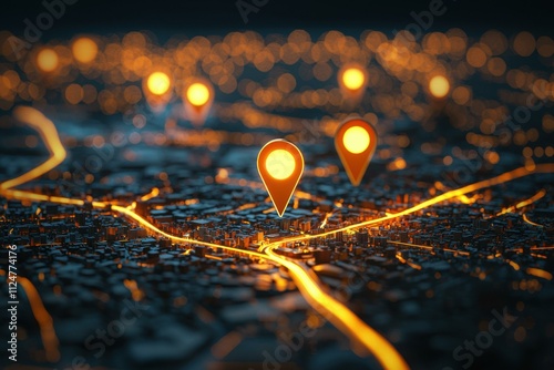 Nighttime aerial views for retail site selection and market growth