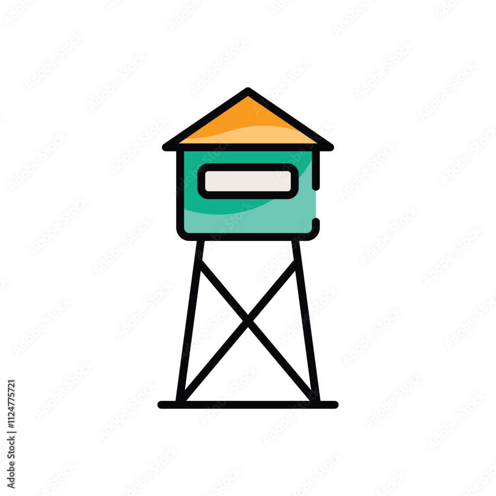 Observation Deck vector icon Observation Deck vector icon