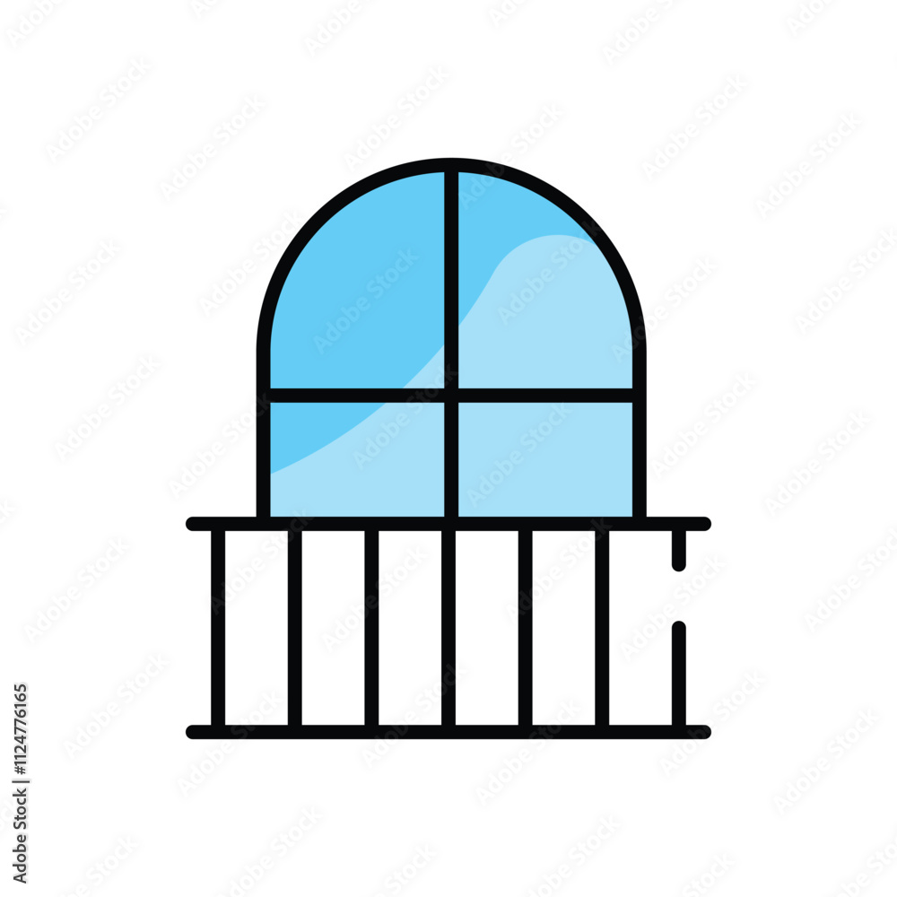 Balcony vector icon Balcony vector icon