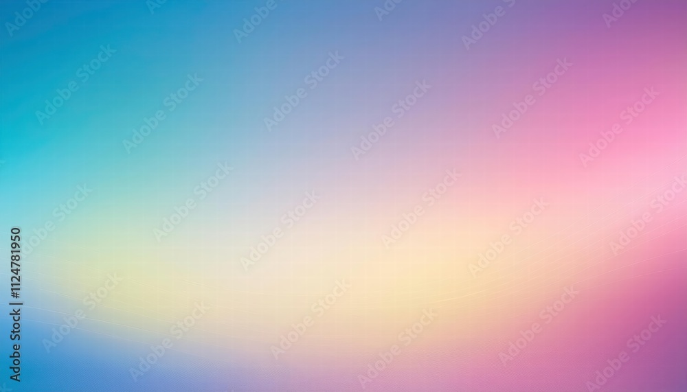 Obraz premium Pastel Dream: A soft, dreamy gradient background in shades of pastel blue, pink, and yellow. Perfect for adding a touch of serenity and whimsy to your designs.