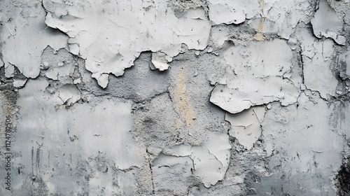 Weathered wall showing peeling paint and concrete texture