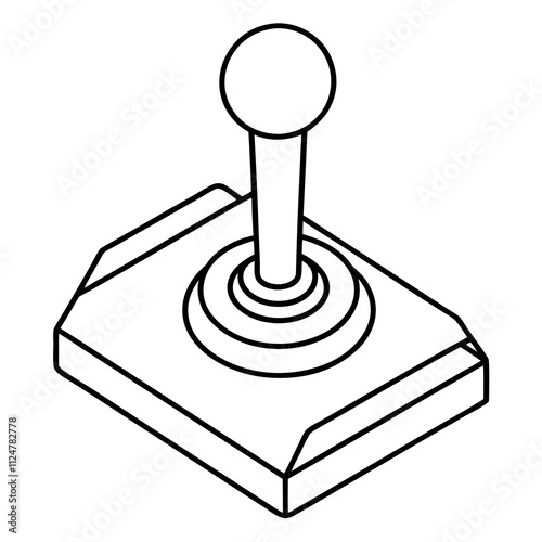 minimalist joystick icon vector design