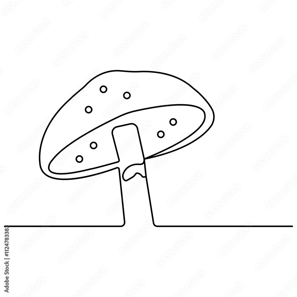 Mashrum icon continuous one line drawing of outline vector illustration Mashrum icon continuous one line drawing of outline vector illustration