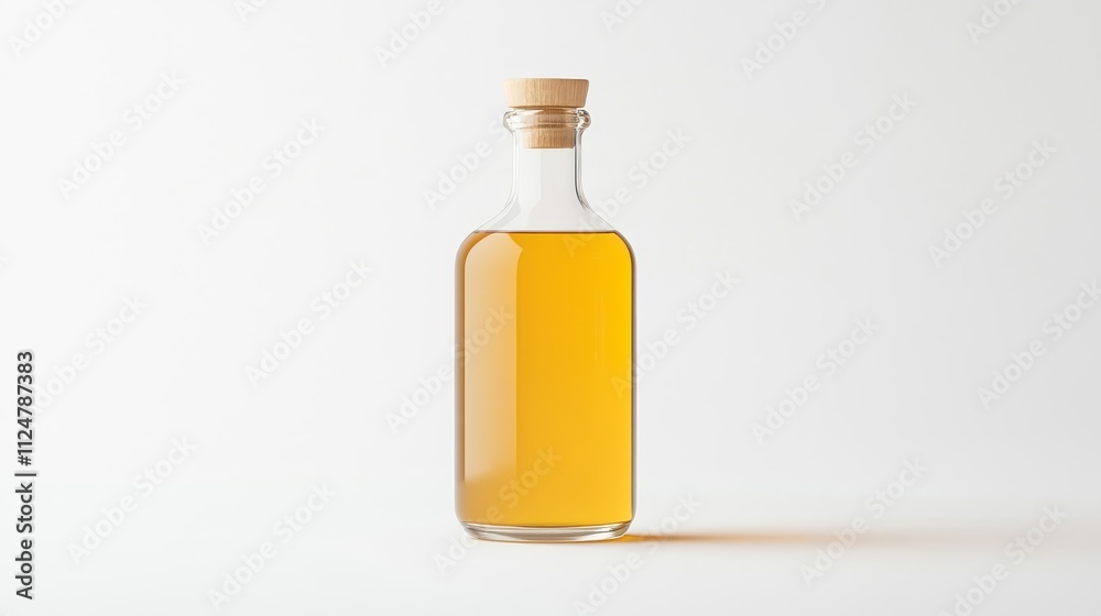 Elegant Glass Bottle Filled with Golden Liquid, Perfect for Recipes and Gourmet Cooking, Showcasing Natural Ingredients and Modern Design for Culinary Arts Elegant Glass Bottle Filled with Golden Liquid, Perfect for Recipes and Gourmet Cooking, Showcasing Natural Ingredients and Modern Design for Culinary Arts