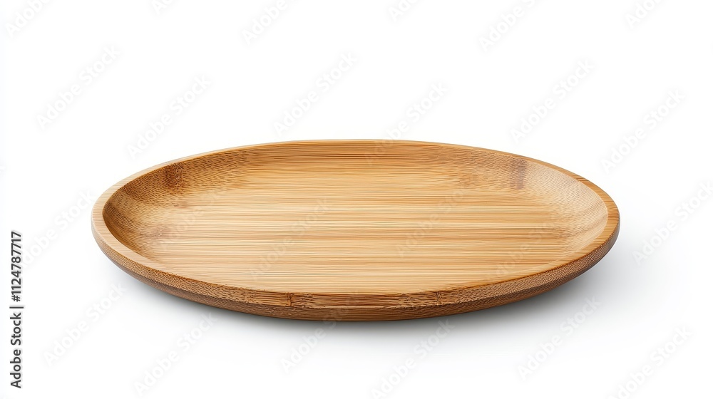 Elegant and Smooth Bamboo Plate for Serving, Dining, or Displaying Food and Decor in a Minimalist Style, Perfect for Eco-Friendly Home and Restaurant Settings Elegant and Smooth Bamboo Plate for Serving, Dining, or Displaying Food and Decor in a Minimalist Style, Perfect for Eco-Friendly Home and Restaurant Settings
