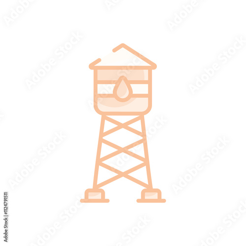 Water Tower vector icon