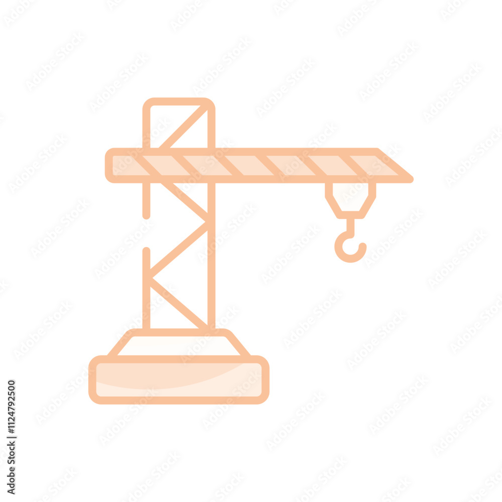 Construction Crane vector icon Construction Crane vector icon