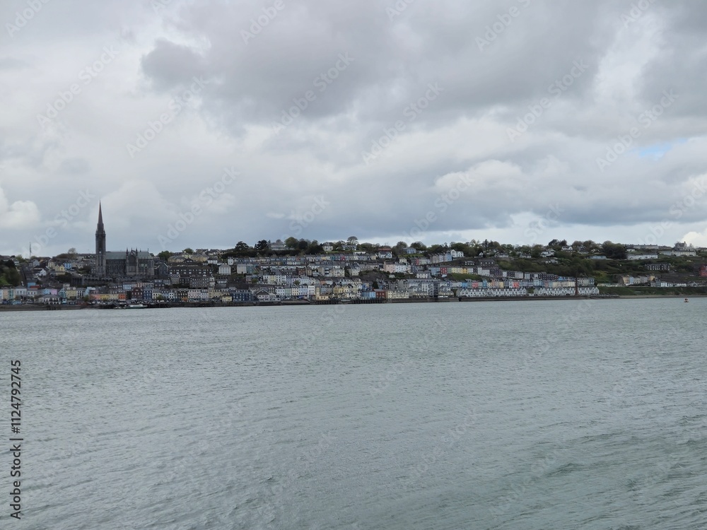 Fototapeta premium Cobh City in Ireland, Touristic Location View