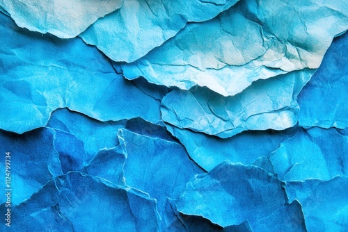 Wallpaper Mural Textured Blue Paper Background with Crumpled and Wrinkled Details Ideal for Creative Design and Art Projects Torontodigital.ca