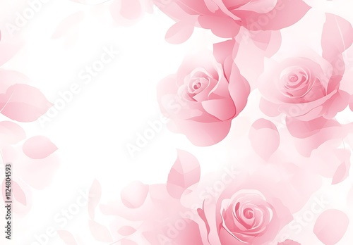 Pink rose pattern background. Pink rose texture, womens day background