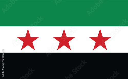 the new flag of syria, new syria flag