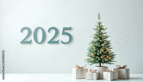 2025 New Year theme background image
