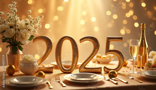 2025 New Year theme background image