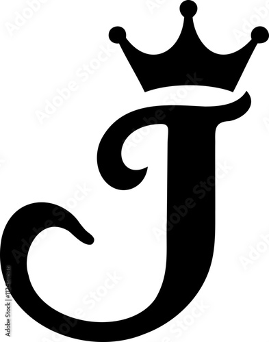 Letter j with crown