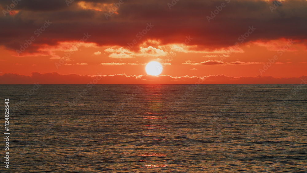 Sky In Golden Hour Amazing Seascape. Beauty Landscape With Sunrise Over Sea. Sun Setting Over Ocean. Sky In Golden Hour Amazing Seascape. Beauty Landscape With Sunrise Over Sea. Sun Setting Over Ocean.