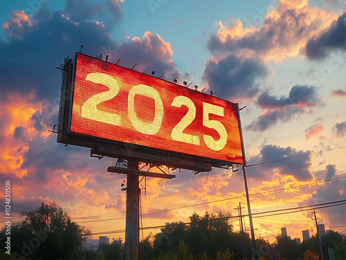 2025 on an outdoor billboard photo