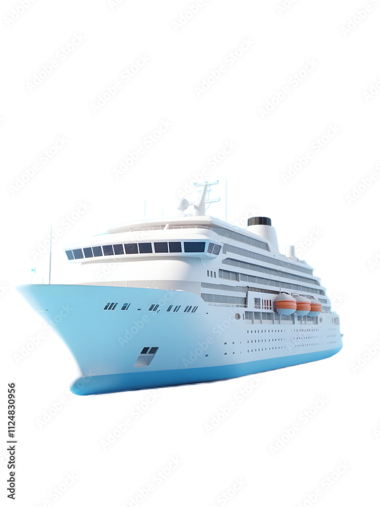 isolated Luxury Cruise Ship and Yacht on blank background isolated Luxury Cruise Ship and Yacht on blank background