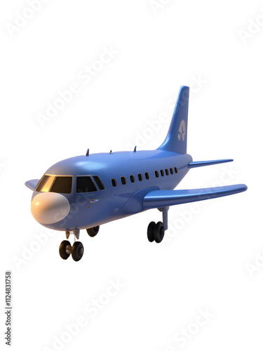 Airplane isolated on white background