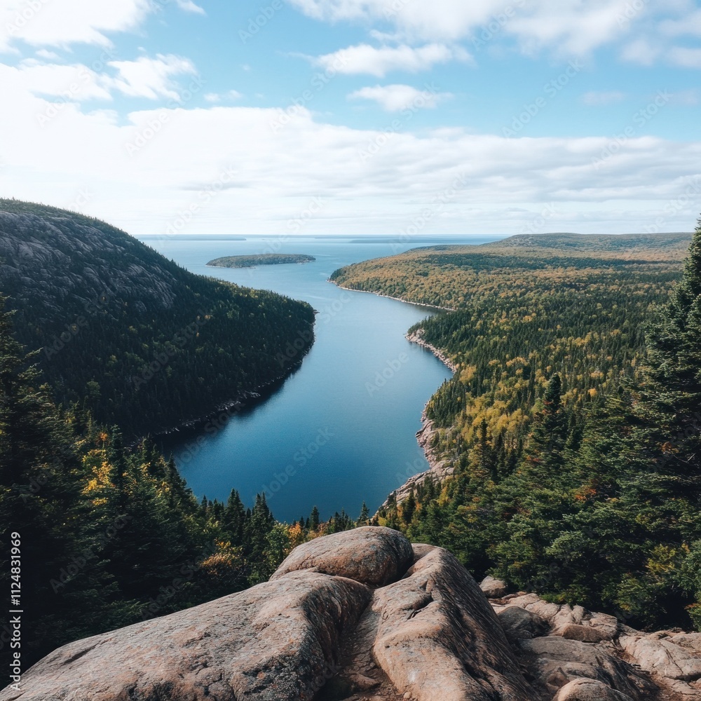 Breathtaking scenic view of a serene river in majestic forest nature photography tranquil landscape outdoor adventure Breathtaking scenic view of a serene river in majestic forest nature photography tranquil landscape outdoor adventure