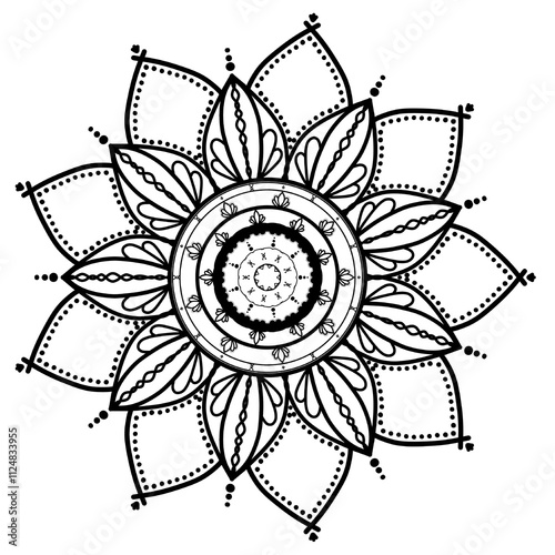 Mandala flower5 photo