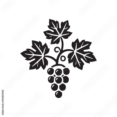 Black and white grapevine
