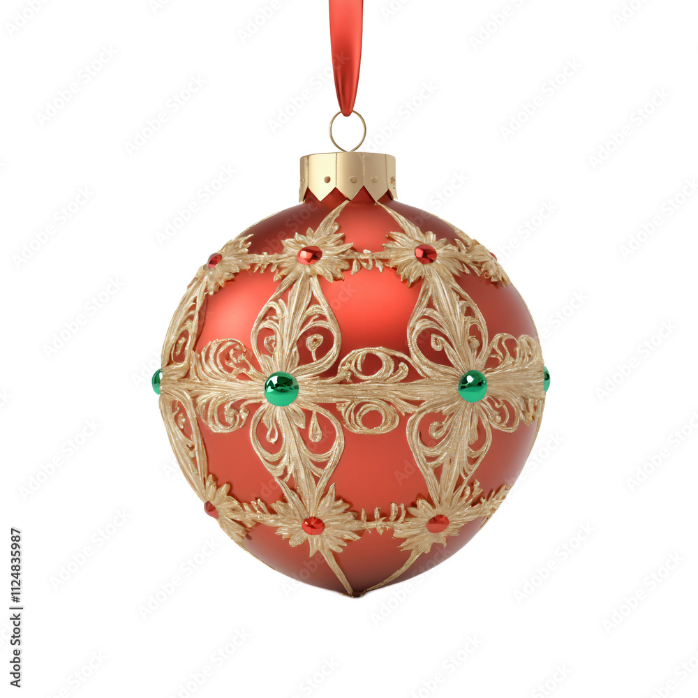 fancy red christmas ball fancy red christmas ball
