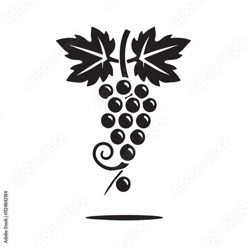 Artistic Grapevine Silhouette – Premium Vector Icon