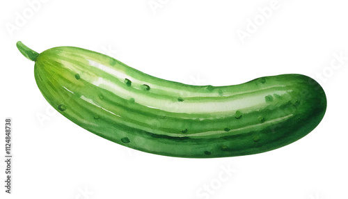 cucumber isolated on white background