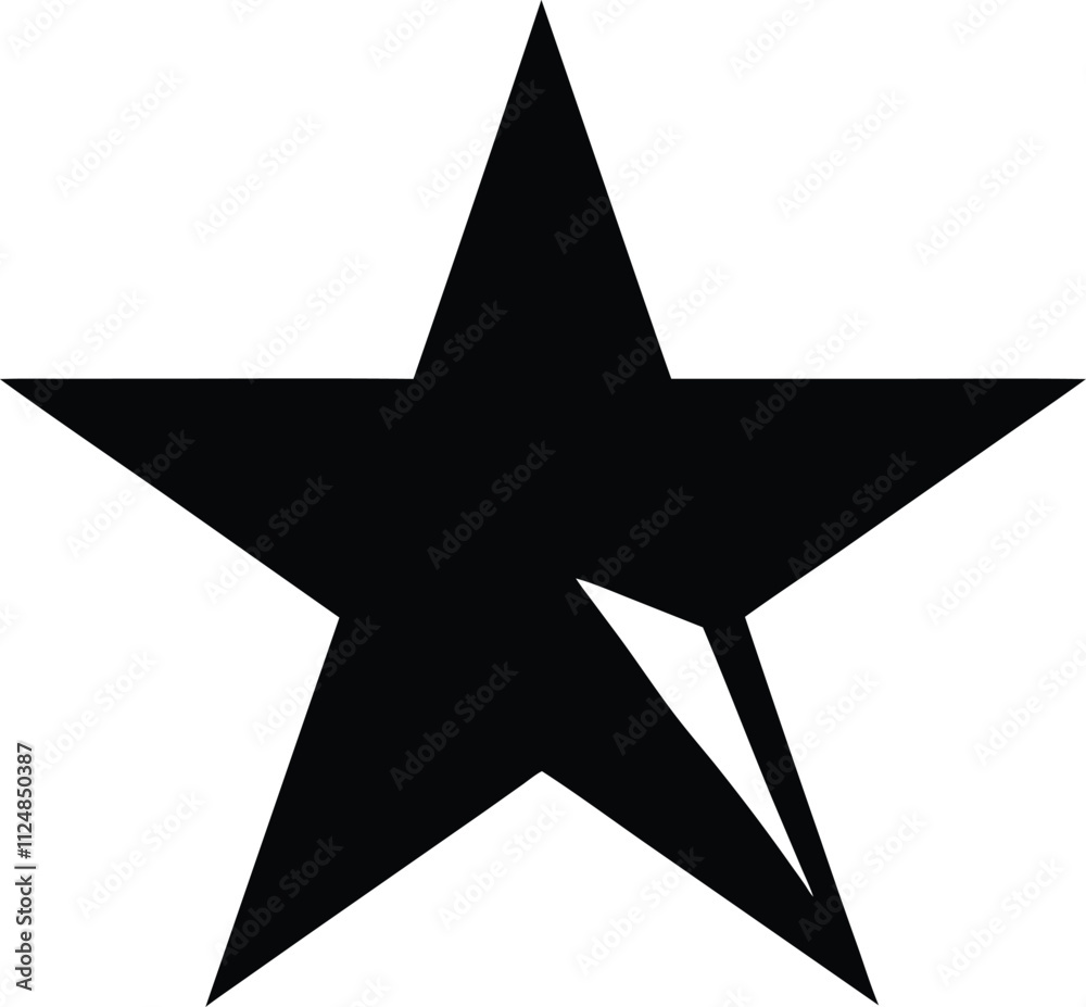 Black Star Icon Sharp Points, Geometric, Simple, Bold, Graphic, Monochrome, Design, Symbol, Illustration Black Star Icon Sharp Points, Geometric, Simple, Bold, Graphic, Monochrome, Design, Symbol, Illustration