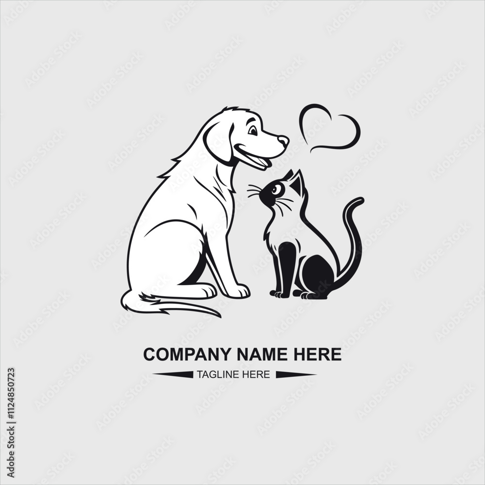 Obraz premium pet logo design