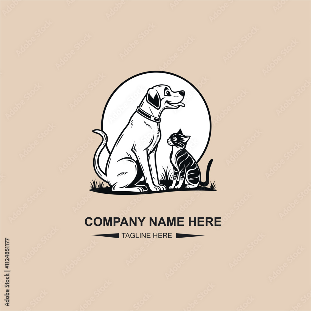 Obraz premium pet logo design