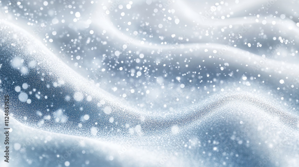 Silvery Velvety Iridescent Texture with Glittering Snow Particles Creating a Magical and Elegant Winter Scene Silvery Velvety Iridescent Texture with Glittering Snow Particles Creating a Magical and Elegant Winter Scene