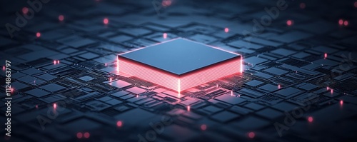 Wallpaper Mural Cyber background visualization glowing isometric network art Torontodigital.ca