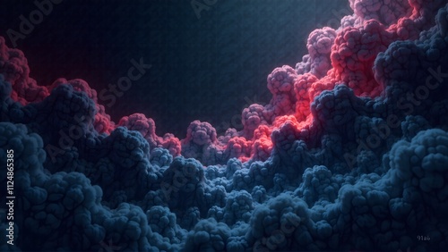 Enigmatic Cloudscape: A Dreamlike Digital Artwork